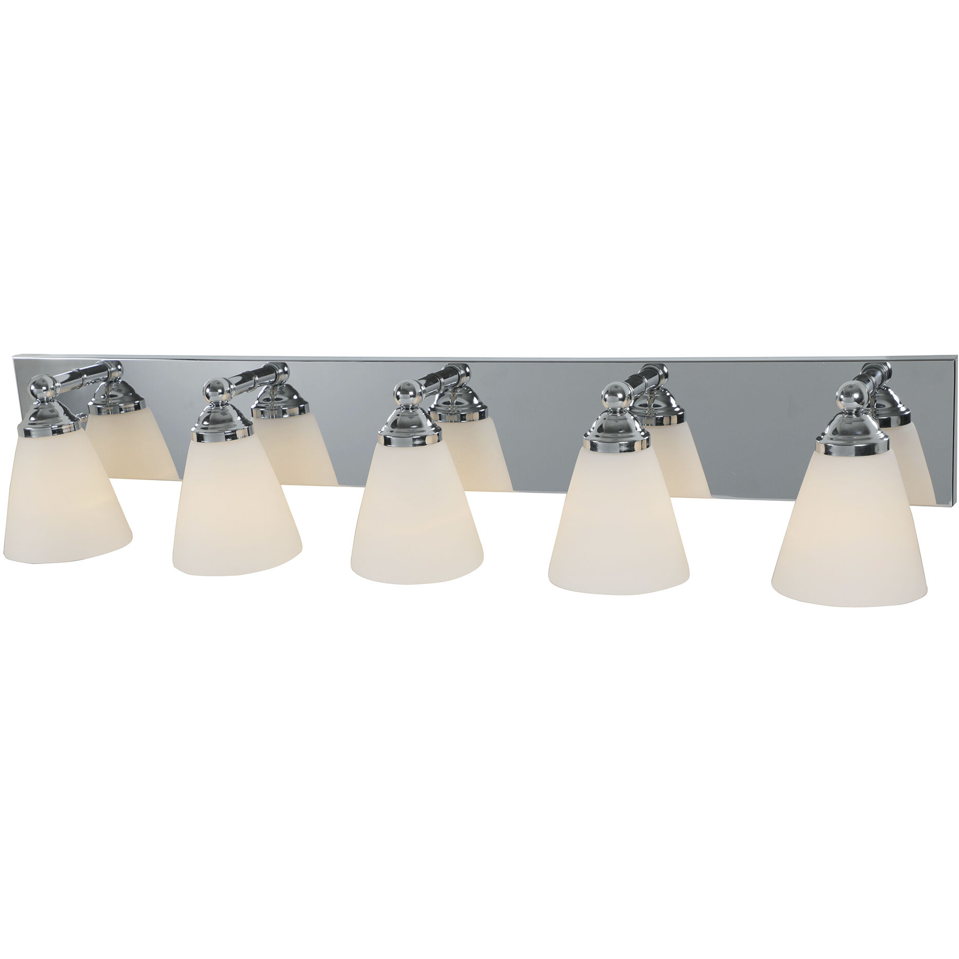 Hudson 5 Light 38 inch Chrome Bath Bar Wall Light